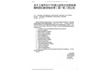 2017年度公益性社会团体捐赠税前扣除资格