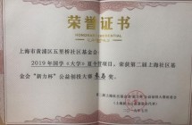 第二届上海社区基金会“新立杯”公益创投大赛参与奖