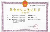 法人登记证书正本